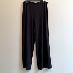 JJill elastic waist, black, wide legged pants. Super comfy! Size L.